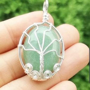 Tree of life Adventuring healing stone pendant